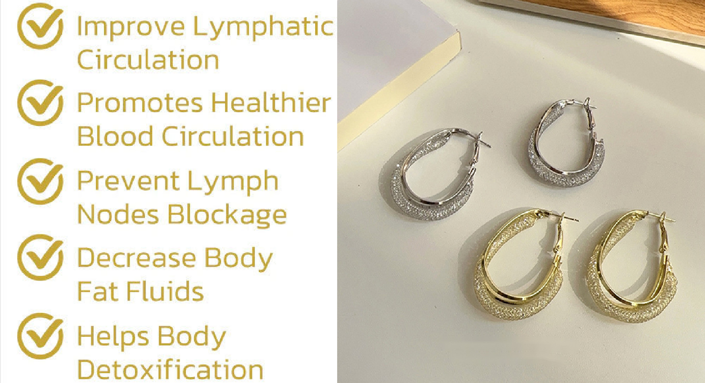 Miniyou™ Lymphatische Mode-Oval-Ohrringe（🔥Zeitlich begrenzter Rabatt 🔥 Letzter Tag）
